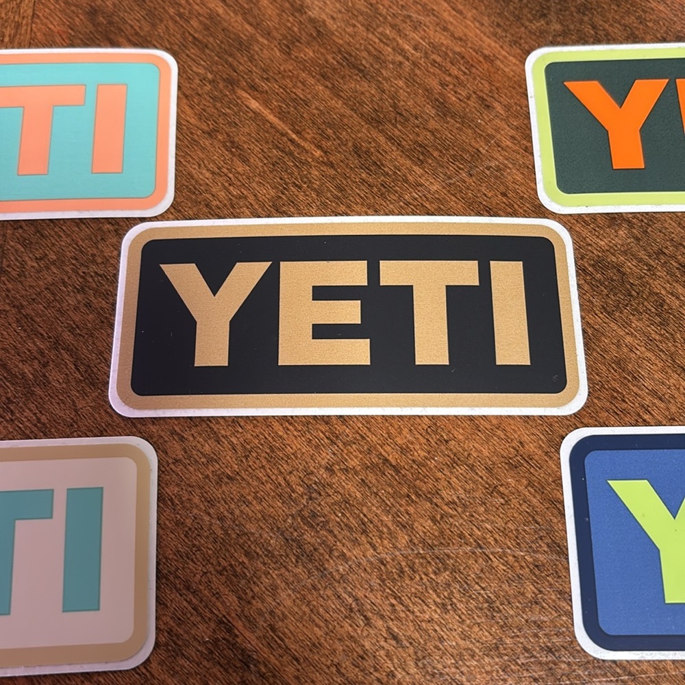 🔥Yeti Logo Sticker Collection (5 pk) - Picture 4 of 5